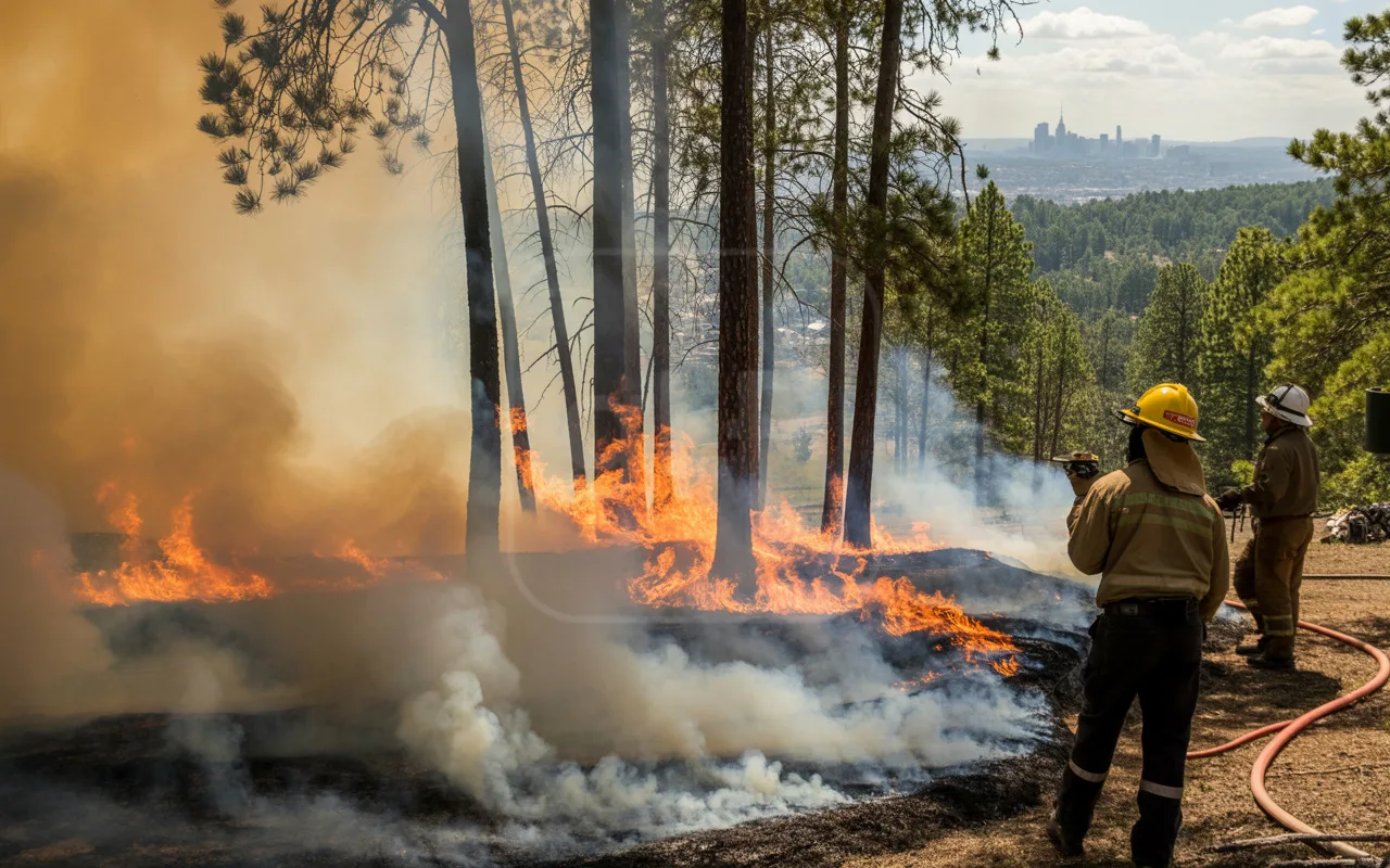 Bombeiros farão treinamento nesta quarta-feira com incêndio controlado