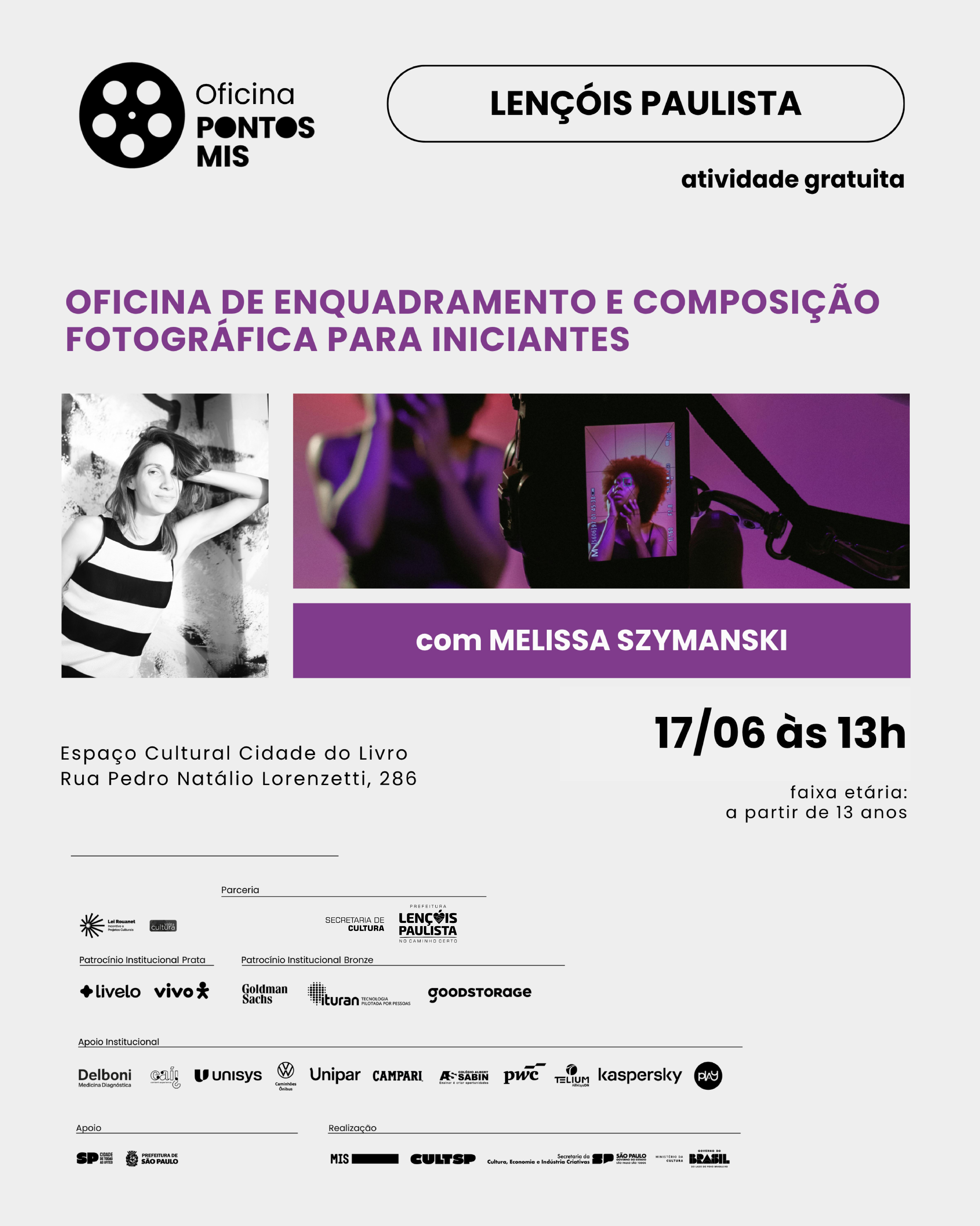 Oficina de Enquadramento e Composição Fotográfica para Iniciantes
