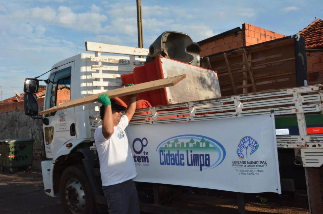 Programa Cidade Limpa percorre bairros de Lençóis Paulista entre 7 e 9 de julho