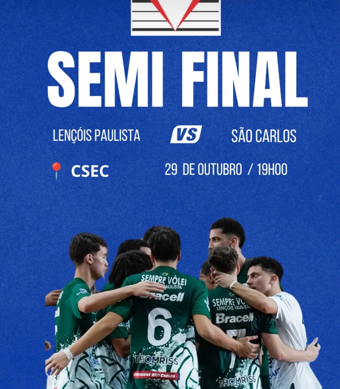 Vôlei — Semifinal: Lençóis x São Carlos