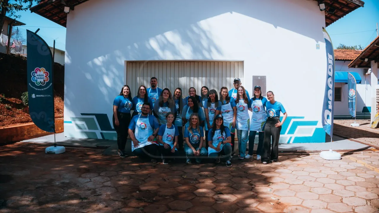 Voluntários da Bracell melhoram Centro de Formação em Lençóis Paulista
