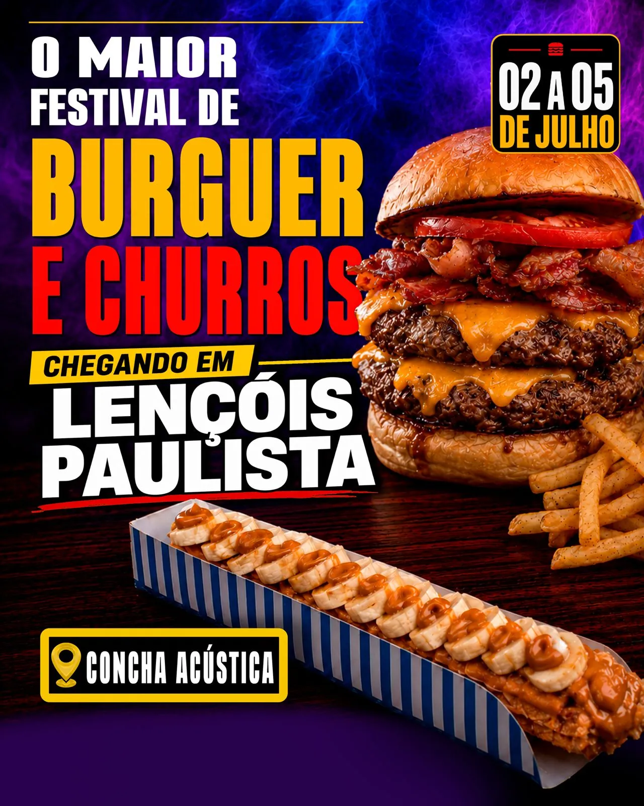 Festival de Burguer e Churros